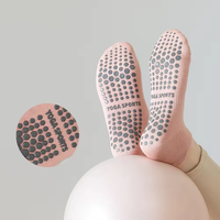 Chaussettes Antidérapantes de Compression Personnalisées avec Logo, Sans Couture, pour Pilates, Yoga, Trampoline, Barre, et Loisirs