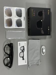 AIMB-S2 MAX AI Smart Glasses 290mAh Voice Assistant Video Recording AI Translation Dual Silicon <b>Microphone</b> - Product Image 6
