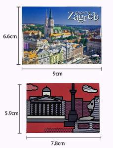מותאם אישית מתכת תמונה 2D 3D מקרר מגנט, מותאם אישית Tinplate תיירות מזכרות פח מקרר מגנט Fridget - Product Image 3