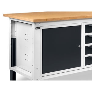 Fami WORK1509 Établi réglable de 150cm, plateau en bois, meuble et 4 tiroirs - Product Image 2