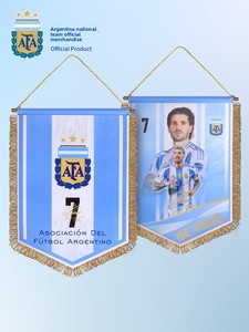 [Oficial y Genuino] Escudo de la Selección <span class=keywords><strong>Argentina</strong></span> de la AFA, Bandera Azul y Blanca con Firmas de Jugadores para Colgante Conmemorativo - Product Image 4