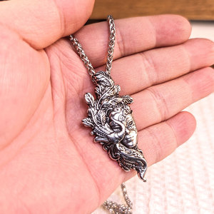 Collar con Colgante de Máscara Étnica Europea Americana, Estilo Vintage Personalizado para Hombre, Patrón Clásico Exótico SP1100 - Product Image 3