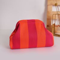 Grande Trousse de Maquillage Rayée Portable Écologique à Grande Capacité avec Poignée Souple pour Femme – Étui en PU Zippé Tendance, Étanche et Durable