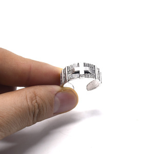 Vintage <b>Silver</b> Open <b>Ring</b> <b>Cross</b> Design Jewelry Gift For Women Men Fashion <b>Rings</b> RRS 002 - Product Image 5