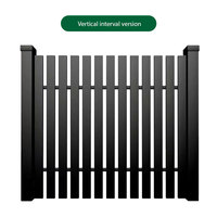 Panneau de clôture de sécurité en alliage d'aluminium antirouille pour l'extérieur, idéal pour la sécurité domestique, les villas, les jardins, les cours, la protection de la vie privée et la décoration.