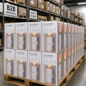 Applique murale LED rechargeable SHIZI, RVBIC à changement de couleur, moderne, éclairage haut/bas, sans fil, USB, magnétique, pour intérieur, OEM - Product Image 6