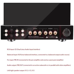 MUSMYS- MK8800 Amplificateur à tube électronique à lampes HiFi <span class=keywords><strong>KT88</strong></span> Push Pull Haute Puissance Amplificateur de Scène Arrière à Lampes Pures Audio - Product Image 6