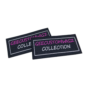 Sang Trọng Dệt Nhãn Biểu Tượng Tùy Chỉnh Tóc Giả Thẻ Long Lanh Tên Tóc Thẻ Và Nhãn - Product Image 2