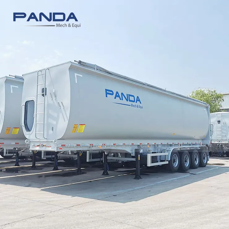 Hidrolik arka damperli damperli römork tahıl taşıma devrilme satılık çelik Panda kamyon römorkları yarı römork CN;SHN