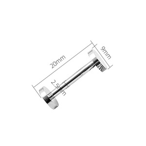 สกรูโลหะ 9x2.5x18.20 ชุบโครเมียม สำหรับใช้ในบ้าน - Product Image 2