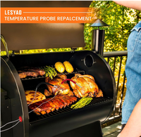Lot de 2 sondes à viande étanches pour grills à granulés Pit Boss, prise de 3,5 mm avec 2 passe-sondes
