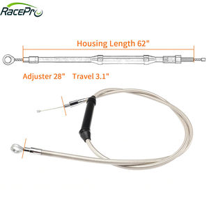 สายคลัตช์มอเตอร์ไซค์เคลือบไวนิล RACEPRO RP9950-2017 ขนาด 62/64/66/68/70/72 สำหรับ Harley Touring <span class=keywords><strong>Road</strong></span> Glide Ultra ปี 2021-2023 - Product Image 6