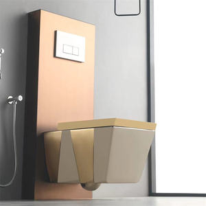 WC suspendu indépendant simple, style européen, facile à chéruger, WC mural - Product Image 1
