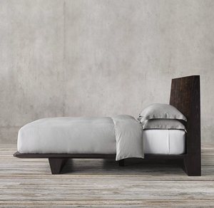 Cama Doble de Madera Sólida Estilo Americano, Diseño para Dormitorio, Apartamento, Sala de Estar, Cama King Size, Muebles Personalizables para Villa - Product Image 4