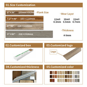 SPC domestique à chevrons SPC Click Floor Planche de luxe Grain de <span class=keywords><strong>bois</strong></span> Matériau vierge Design moderne <span class=keywords><strong>Rénovation</strong></span> intérieure - Product Image 6