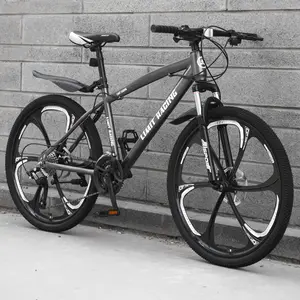 2022 Günstiger Preis 21/24/27 Speed Mountainbike Stoß dämpfung Rennrad Carbon Stahlrahmen 26 Zoll Dirt Bicycle MTB