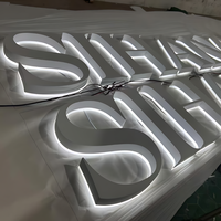 Lettres en acrylique rétroéclairées par LED avec logo personnalisé, panneau publicitaire directionnel lumineux pour usage intérieur/extérieur, maison, bureau, mariages, hôtels
