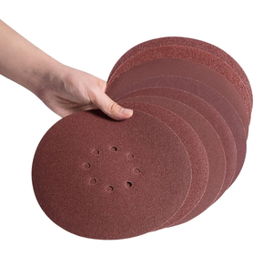 En stock 300 disques abrasifs de 225 mm (9 pouces) à 8 trous, auto-agrippants, grains 80/120/150/180/240 <span class=keywords><strong>pour</strong></span> ponceuse à cloisons sèches et ponceuse orbitale, livraison rapide - Product Image 2