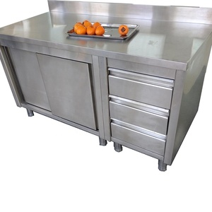 <span class=keywords><strong>Resturant</strong></span>/Khách Sạn/Thương Mại Tùy Chỉnh Đa Chức Năng Thép Không Gỉ Bếp Bàn Làm Việc Ngăn Kéo - Product Image 4