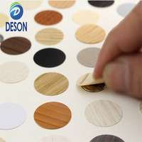 Deson 15mm 21mm Accessoires de meubles décoratifs en PVC autocollants pour vis, cache-vis pour bois, autocollants pour trous, pour mur, cabine