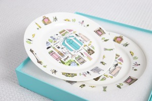 Platos de Porcelana Fina de Lujo Modernos al por Mayor de Fábrica, Aptos para Lavavajillas, Ecológicos, Estilo Frutal Americano con Caja de Regalo - Product Image 4