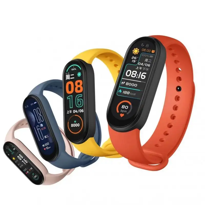 Factory Price M6 Smart Watch Fitness Tracker Bracelet Heart Rate Blood Oxygen Monitor Sport M4 M5 M6 Mi Band Smartwatch