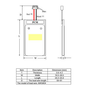 फैक्टरी प्रत्यक्ष बिक्री ली-बहुलक लाइपो बैटरी 402025 3.7v 150mah लाइपो बैटरी - Product Image 6