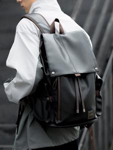 IStapromo Gifts <b>Men</b> PU <b>Leather</b> <b>Backpack</b> for Laptop Male Business Mochilas Couro Masculina Motorcycle Back Pack Travel - Product Image 3