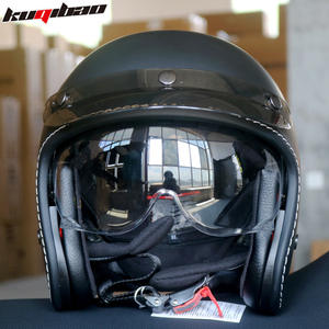 หมวกกันน็อคมอเตอร์ไซค์แบบย้อนยุคชายและหญิงพร้อมสมาร์ทสำหรับบลูทูธอินเตอร์คอมสภาพใหม่ - Product Image 5