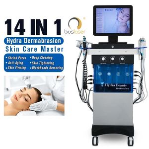 Appareil de soin de la peau 14 en 1, jet d'oxygène, élimination des rides, salon de beauté, aqua-peeling, avec garantie de 2 ans, compatible avec les prises US/UK/EU - Product Image 1