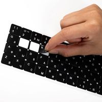 SP/LA/JP/DE/GE/US/UK/arabe/russe ordinateur portable ordinateur portable fond noir universel clavier d'ordinateur autocollants