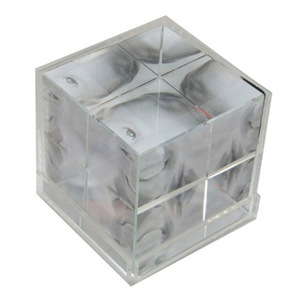 Cadre <span class=keywords><strong>photo</strong></span> en cristal <span class=keywords><strong>personnalisé</strong></span> Base acrylique <span class=keywords><strong>Cube</strong></span> <span class=keywords><strong>photo</strong></span> - Product Image 1