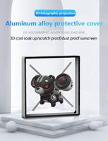 공장 45 56 65mm Led 홀로그램 3d 팬 디스플레이 광고 프로젝터 사각 커버 및 케이스 방진 3D Led 팬 디스플레이