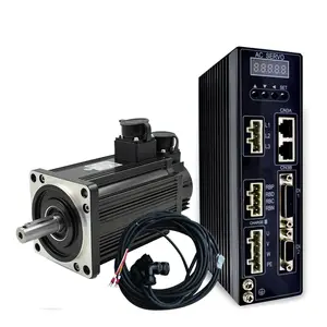 Mesin Cnc Servo AC 3 Fase Motor Servo dan Drive Servo, 130Mm 1,5 KW 6nm 220V