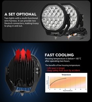 Feux de route LED 12V 24V 120W, feux LED ronds de 7 pouces pour camionnette, SUV, véhicule 4x4