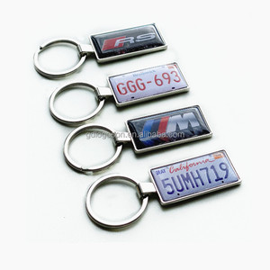 Llavero Personalizado con Placa de Matrícula de Auto, Accesorio Metálico <span class=keywords><strong>Rectangular</strong></span>, Llavero de Los Ángeles - Product Image 4