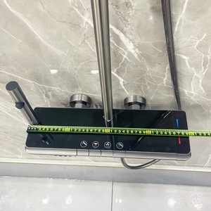 Grifos <span class=keywords><strong>de</strong></span> <span class=keywords><strong>baño</strong></span> suaves y cuadrados modernos, juego <span class=keywords><strong>de</strong></span> ducha <span class=keywords><strong>de</strong></span> lluvia <span class=keywords><strong>de</strong></span> plástico Chapado en agua, función <span class=keywords><strong>de</strong></span> masaje, pistola <span class=keywords><strong>de</strong></span> llave <span class=keywords><strong>de</strong></span> Piano pulida, ducha <span class=keywords><strong>de</strong></span> <span class=keywords><strong>baño</strong></span> gris - Product Image 5