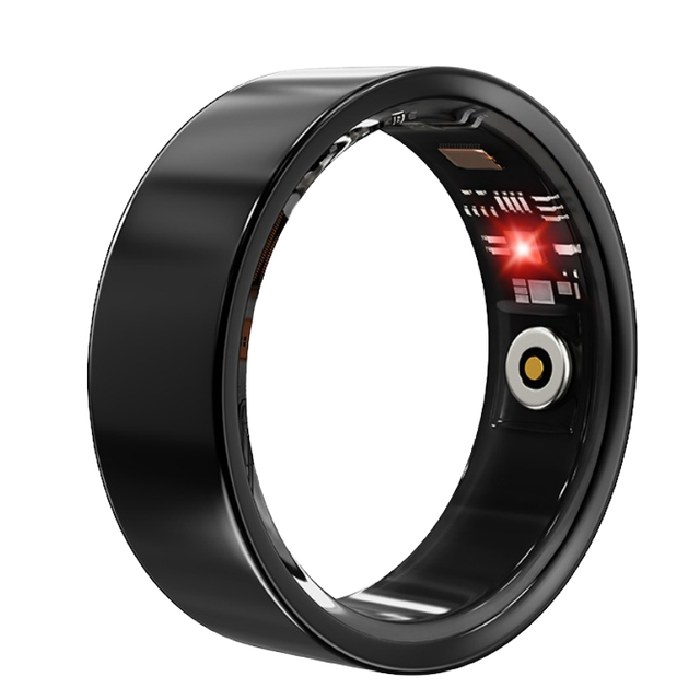 Best-Selling R02D Smart Ring Android Recommended Fitness Tracker App Control Stainless Steel IP68 Waterproof 24/7 Instruction
