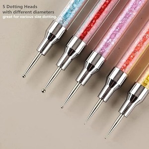 Nail Art Double-Ended Silicone Drilling Pen Multi-Color Drilling <b>Rod</b> Silicone Pick-Up Pen Drilling Embossing Pen - Product Image 2