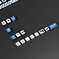 Translucent PBT Dye Sublimation Keycap Set OEM Profile Universal Keycaps for MX Mechanical Keyboard