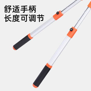 Green Smooth Hedge Shears 45-60 Cm Stainless Steel Blade Manual Garden Trim For Thick Branches - Product Image 4