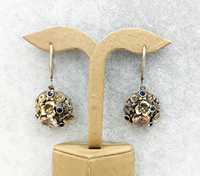 Pendientes Colgantes Turcos Artesanales Modernos y de Moda en Plata de Ley 925 Hechos a Mano con Cuarzo Rosa y Lapislázuli al por Mayor