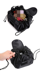 Women <b>Drawstring</b> Cosmetic <b>Bag</b> Organizer Travel Toiletry Storage Shoulder <b>MakeUp</b> Large Capacity Beauty Case Waterproof - Product Image 6
