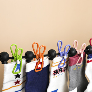 Corde à <span class=keywords><strong>linge</strong></span> portable avec 12 pinces à <span class=keywords><strong>linge</strong></span>-Corde à <span class=keywords><strong>linge</strong></span> de voyage Corde à <span class=keywords><strong>linge</strong></span> élastique rétractable extensible pour balcon d'arrière-cour - Product Image 3