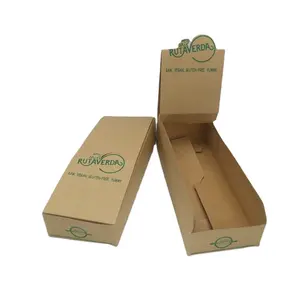 定制350g 400g纸板纸盒牛皮纸展示盒用于食用食品小吃吧包装