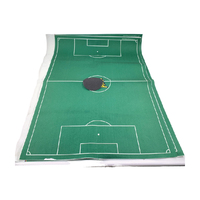 Nappe et tapis de divertissement non tissés imprimés, respirants, imperméables, thermocollants, personnalisés, verts, 250g (90-180gsm)