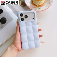 Coque de téléphone Ins Trendy Cloud Puff, TPU souple, couleur unie, fraîche, mignonne, simple, antichoc, pour iPhone 13-18pro/promax