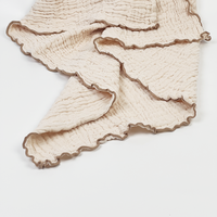 Couvre-allaitement en coton crêpe personnalisé, grand, à volants, style européen-américain, confortable, écologique, en mousseline pour nourrissons et nouveau-nés