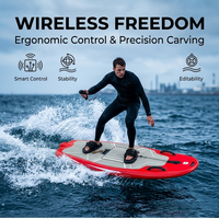 Planche de surf électrique hydrofoil BulkDiscount Bright Ruby, équipement Efoil, propulsion par jet d'eau télécommandée