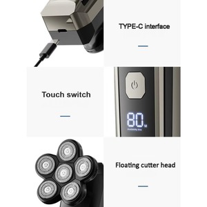 CITICITY Black Gold Wholesale Multi-Function Rechargeable LCD Display Waterproof Profesional Portable Electric Shavers for <b>Men</b> - Product Image 6